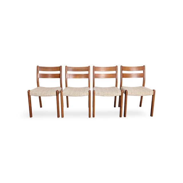 Mid-Century Danish Teak Chairs from EMC Mobler, Set of 4 For Sale - Image 10 of 10