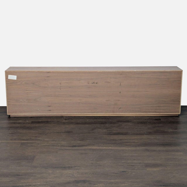 2010s Room and Board Rollins Low Wood Bookshelf With Adjustable Shelves For Sale - Image 5 of 8