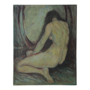 Antique Martha Walter Original Female Nude Oil on Canvas Famous Listed American Artist