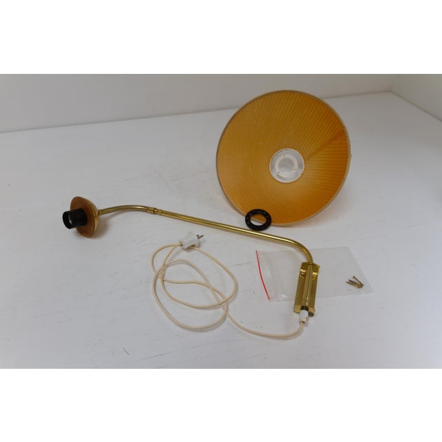 Swedish Swivel Arm Brass Wall Lamp by EAE, 1950s For Sale - Image 17 of 18