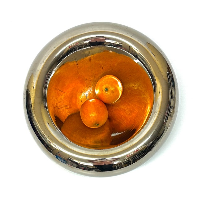 1980s Gigantic Artisanal Modernist Style Glass Bowl, Signed For Sale - Image 5 of 11