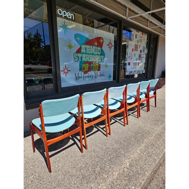 1960s in the Style of Model 49 Rosewood Erik Buch for o.d. Mobler Style Chairs- Set of 6 For Sale - Image 10 of 11