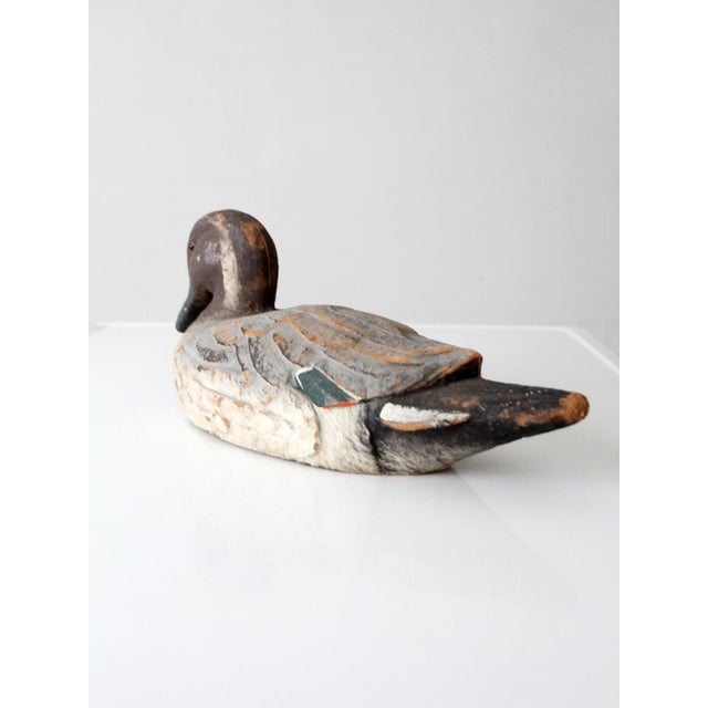 Mid 20th Century Vintage Carry Lite Mallard Hen Duck Decoy For Sale - Image 5 of 12