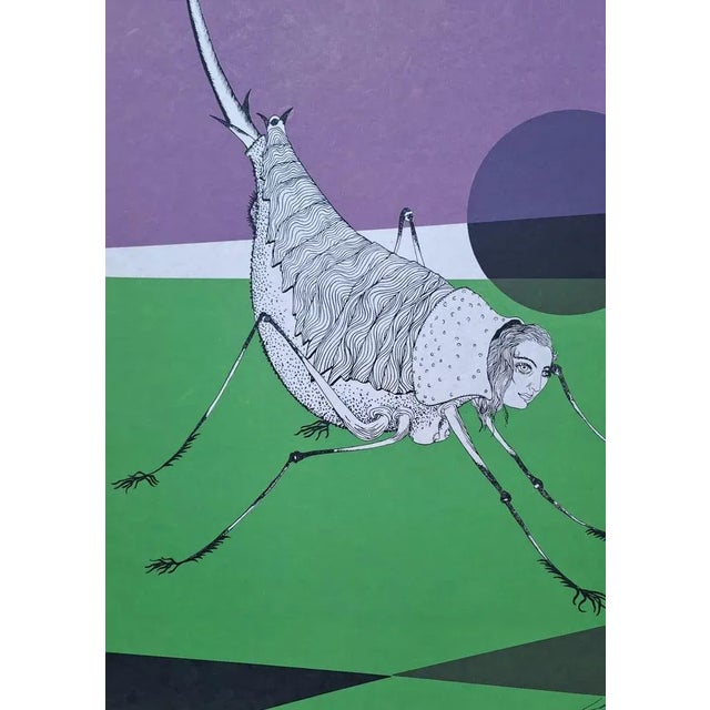 Modern Félix Labisse, La Câline, Original Lithograph on Japanese Paper For Sale - Image 3 of 5