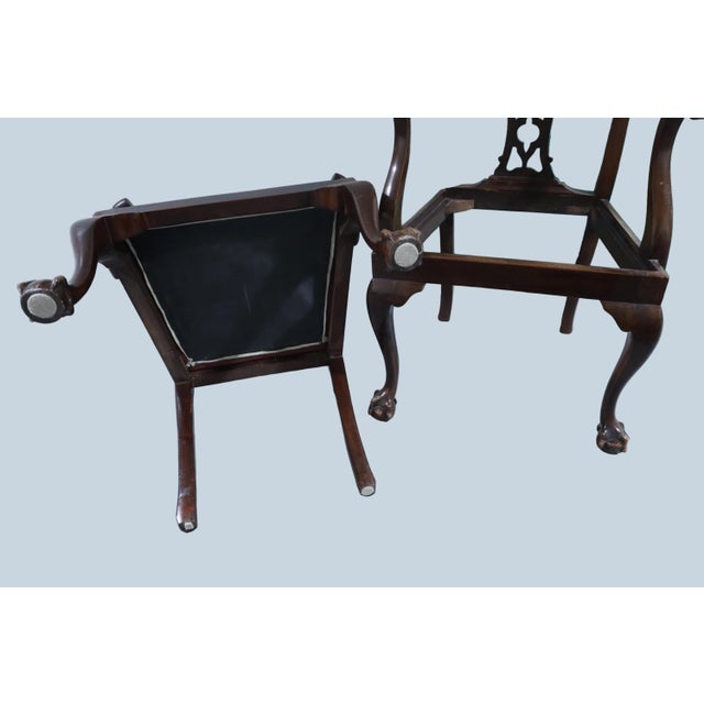 Ten Chippendale Style Clawfoot 19th Century Dining Chairs For Sale - Image 14 of 16