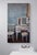 Contemporary Blue and Dog by Hiroshi Sato | Oil Painting of a vanity with a dog figurine and chairs For Sale - Image 3 of 5