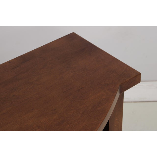 Cherry 2 Drawer 2 Door Media Tv Hall Credenza For Sale - Image 9 of 13
