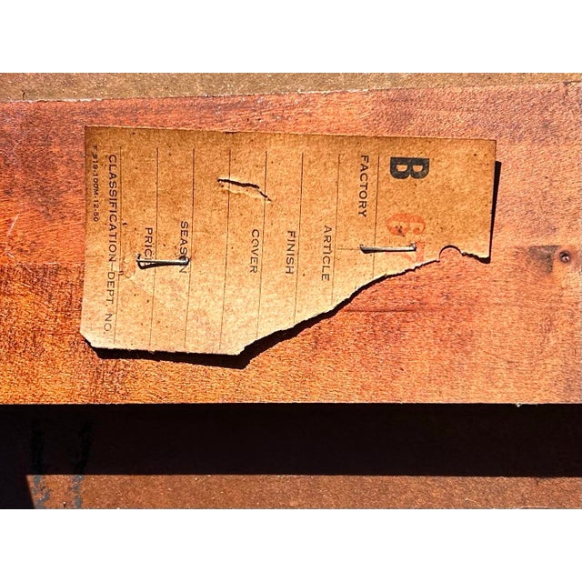 Early 20th Century Vintage, 1930’s, Winchendon, Pedestal, Mahogany, Hexagonal Accent/All-Occassion Table, With Detailed, Beaded Trim For Sale - Image 5 of 12