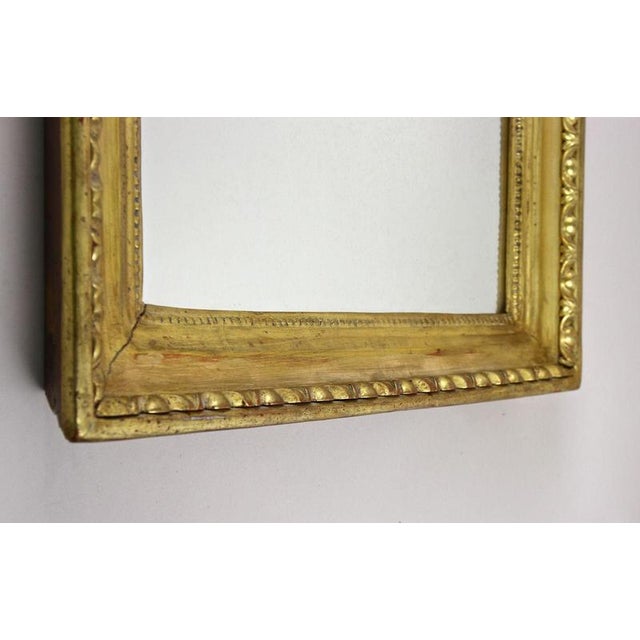 Metal Biedermeier Gilt Wall Mirror with Bulls Eye Bars, Austria, 1830s For Sale - Image 7 of 18