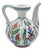 Handmade Ceramic Ewer (20cm) – Red Tulips & Floral Panels – Traditional Ibrik Form For Sale