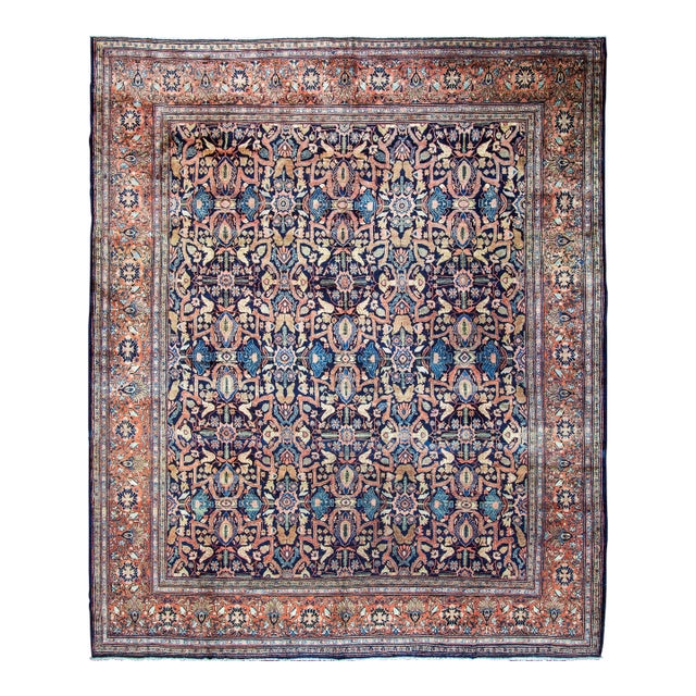 Antique Persian Feraghan Sarouk, the Most Unusual For Sale