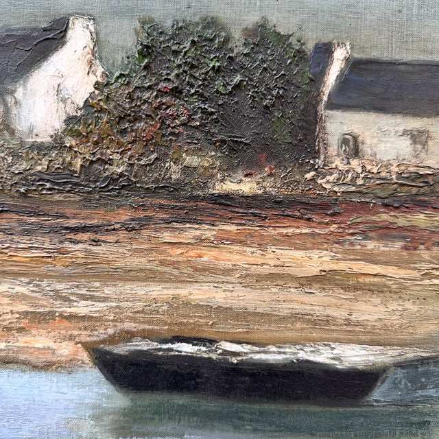 Ronald, Cabins of French Brittany, 20th Century, Oil Painting on Canvas, Framed For Sale - Image 10 of 18