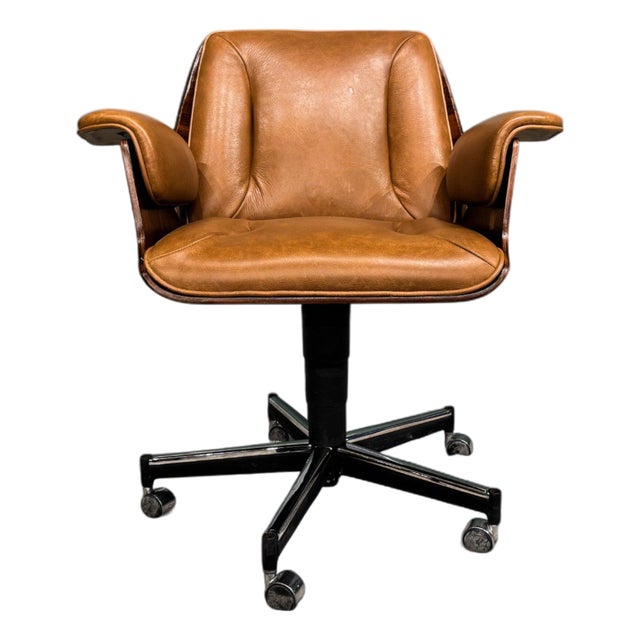 “Dinamarquesa” Armchair in Rosewood & Leather, Carlo Fongaro, 1970s - Lot 257C For Sale