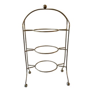 Early 20th Century Art Nouveau Three-Tier Cake Stand For Sale