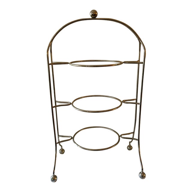 Early 20th Century Art Nouveau Three-Tier Cake Stand For Sale