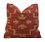 Abstract Beautiful Red and Gold Southwestern Handwoven Kilim Feather/Down Pillow For Sale - Image 3 of 7