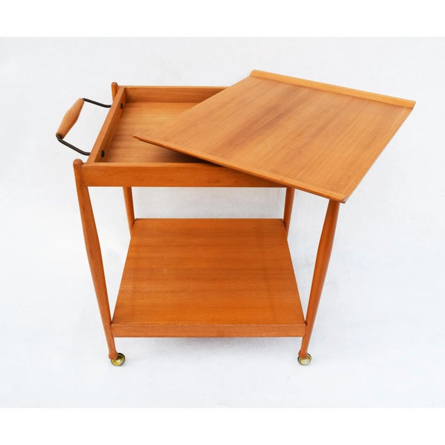 Teak Trolley from Fratelli Reguitti, 1960s For Sale - Image 6 of 6