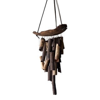 Vintage Organic Studio Pottery Wind Chime For Sale