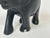 Antique Black Ebonized Wood Hand Carved Anglo Indian Elephant Sculpture. Precious black ebonized hand carved wood Anglo-...