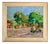 Aldo Natili, 1940s Post-Impressionist Italian Signed Landscape, Oil on Canvas For Sale