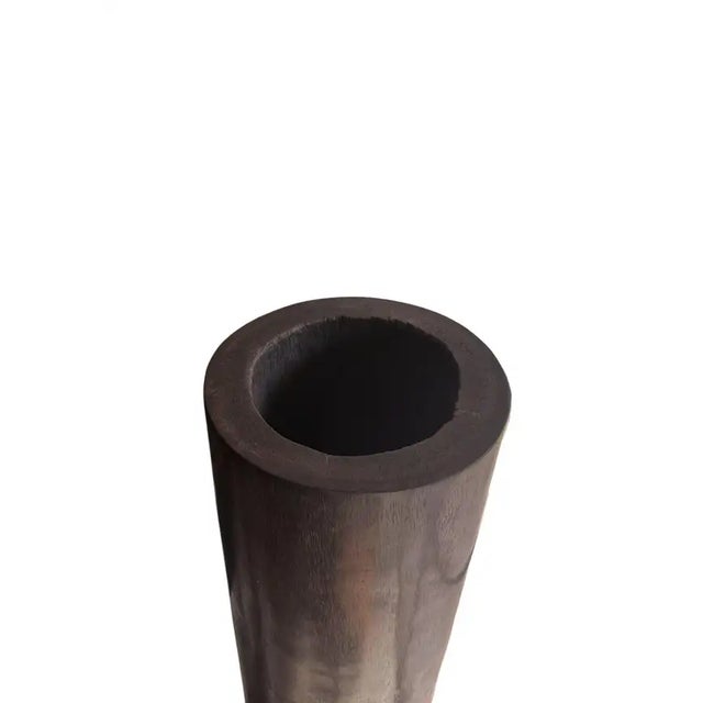 Brown Large Sculptural Palm Wood Planter, Modern Organic With Stunning Wood Textures For Sale - Image 8 of 8