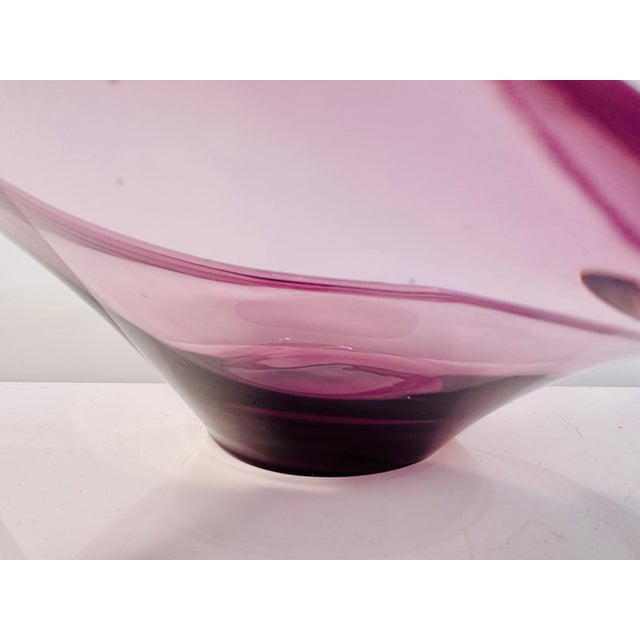 Sculptural Snits Bowl in Rose Gold Mouth-Blown Glass attributed to Lotte Petterson for Ikea, Sweden, 2000s For Sale - Image 6 of 11
