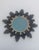 Vintage Spanish Gilt Metal Sunburst Mirror, 1960s For Sale - Image 6 of 7