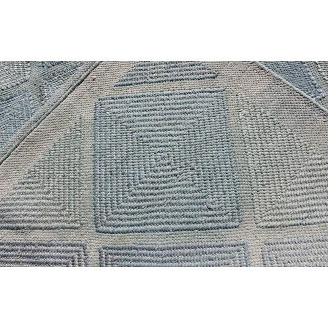Textile Keivan Woven Arts Hand-Woven Scandinavian Rug, Wool, Blue & Green 9'1 X 12'11 For Sale - Image 7 of 11