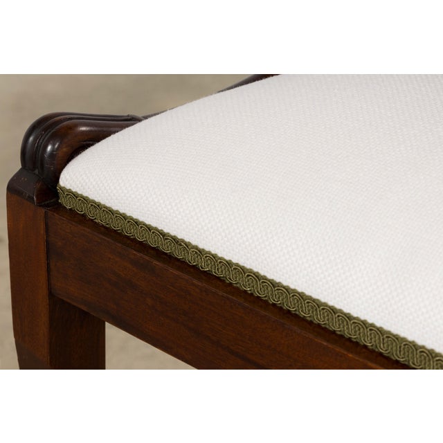 Set of Six Early 20th Century French Empire Mahogany Gondola Dining Chairs For Sale - Image 13 of 17