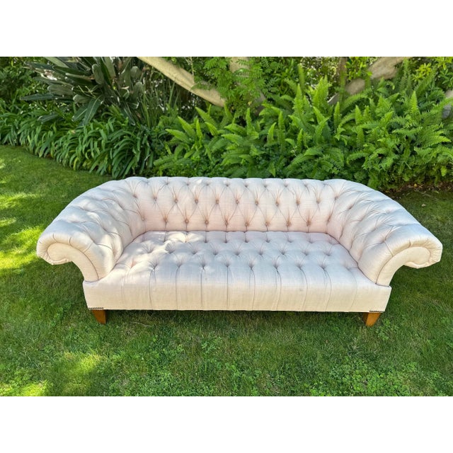 Chesterfield Style Sofa by Canvas Usa For Sale - Image 4 of 10