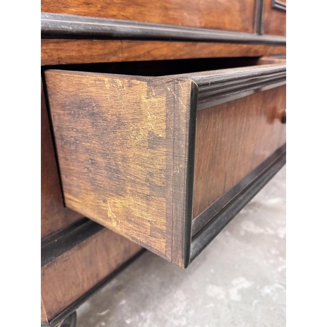 Large Antique Art Deco Amsterdamse School Wardrobe, 1900s For Sale - Image 16 of 18