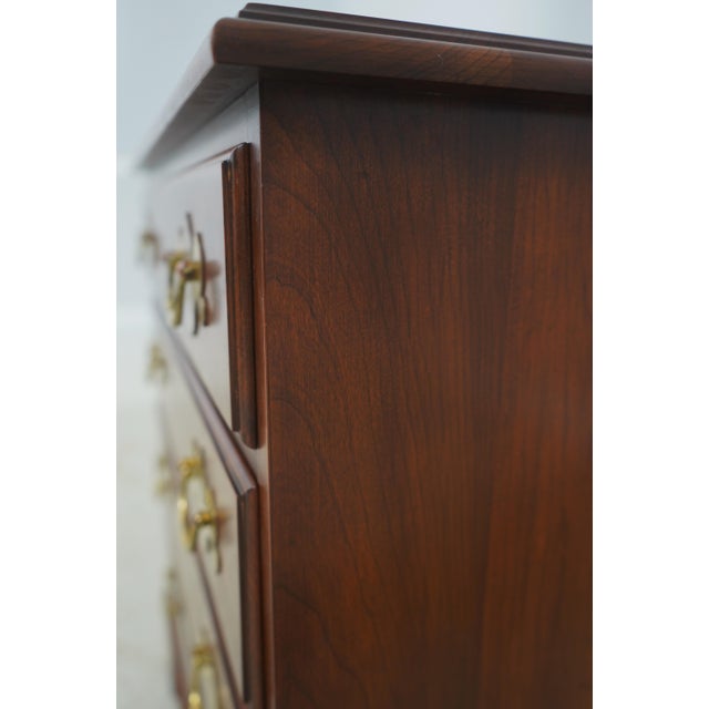 Henkel Harris Cherry 4 Drawer Bachelors Chest For Sale - Image 13 of 16