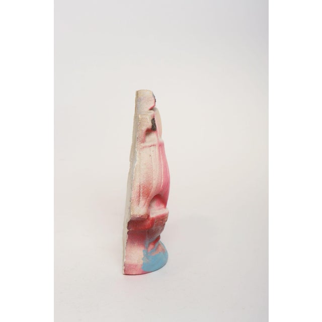 Circa 1950s American painted chalkware ship/galleon/clipper ship figurine. These figurines date back as far as the 1800s...