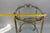 Gold Oval 2-Tier Bar Cart in the style of Maison Baguès, 1950s For Sale - Image 8 of 18