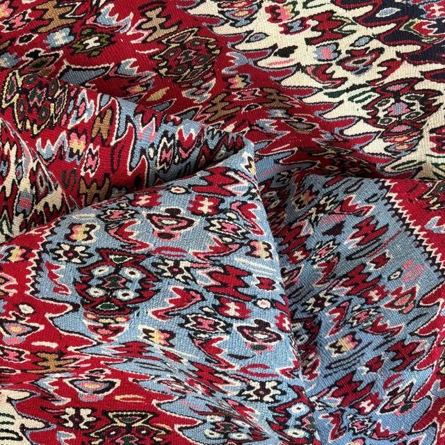 Senneh Kelim Rug, 1980s For Sale - Image 6 of 11