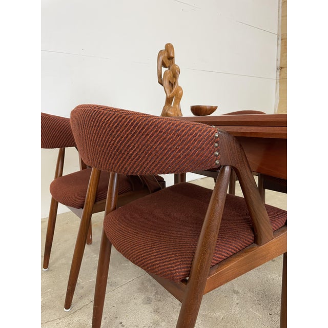 Model 31 Dining Chairs in Teak attributed to Kai Kristiansen for Schou Andersen, Denmark, 1960, Set of 4 For Sale - Image 15 of 17