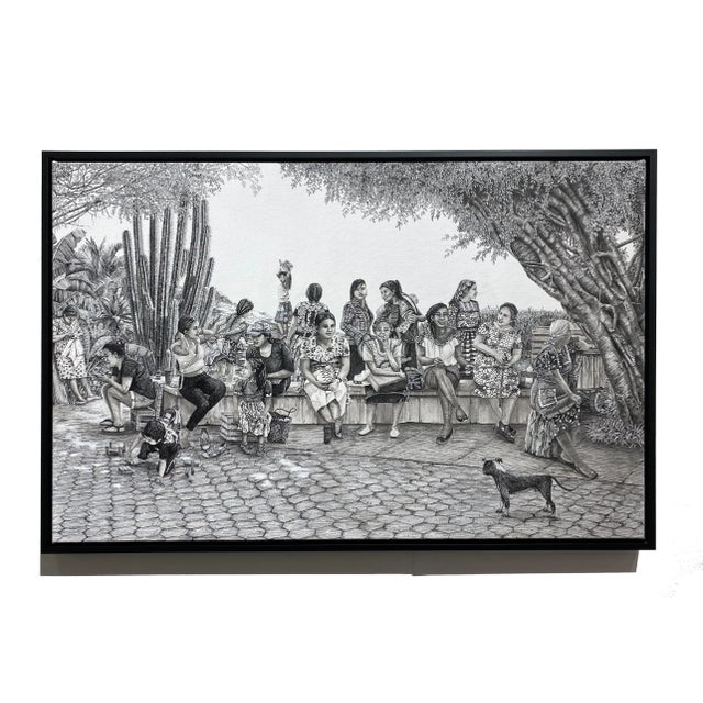 Her meticulously constructed paintings play with the duality between the simple and the complex, between the observer and...