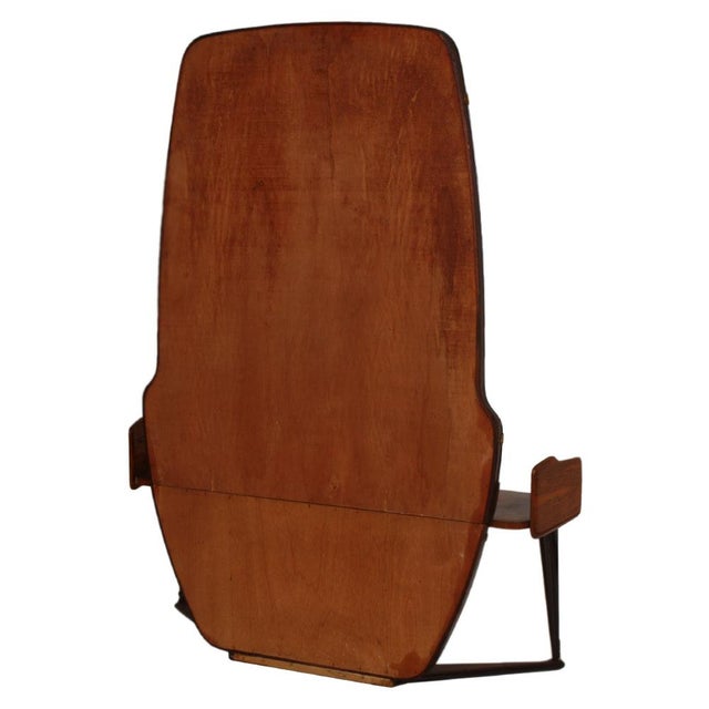 Cesare Lacca Italian Burl Walnut Mirror by Cesare Lacca, 1950s For Sale - Image 4 of 11
