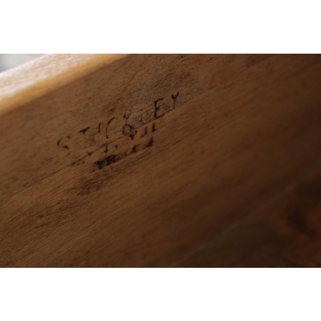 Stickley Cherry Queen Anne Flat Top Highboy Chest For Sale - Image 15 of 17