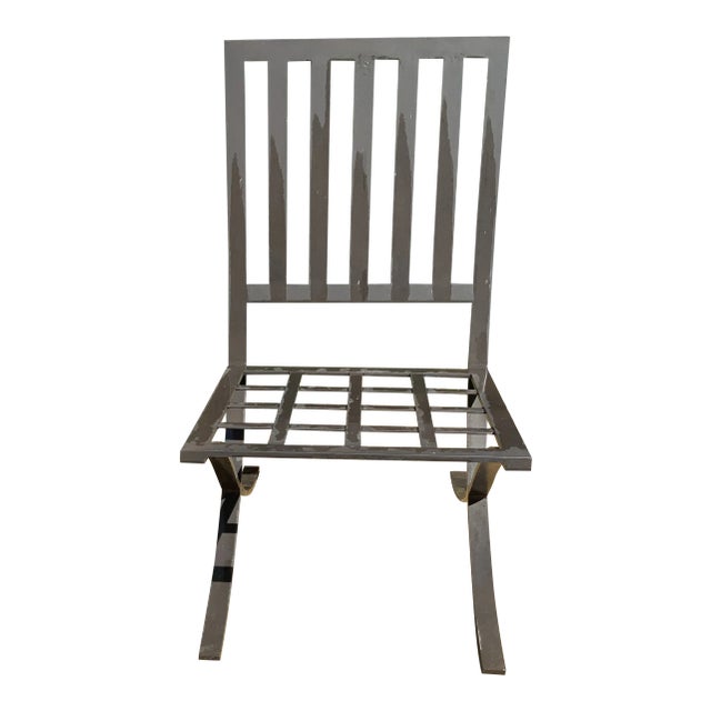 Modern Barcelona Style Patio Chair For Sale