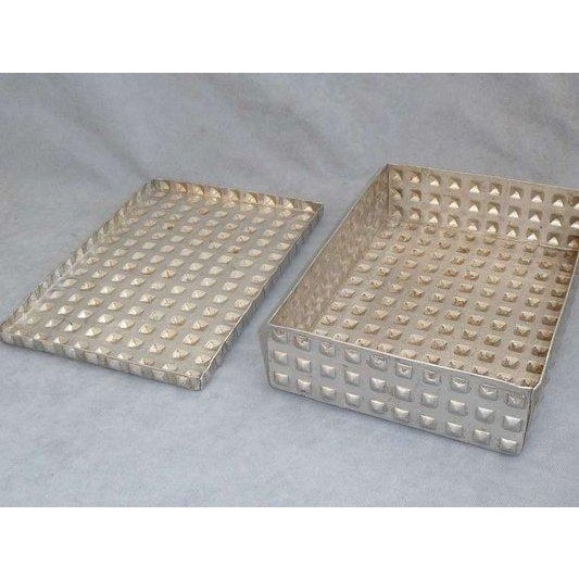 Nice decorative old metal box will be a great addition to any room, office, display... Free shipping...