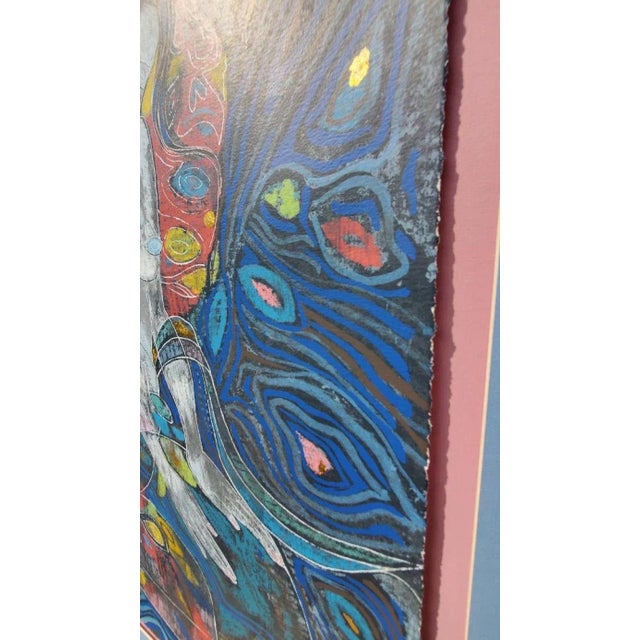 Yamin Young, Serigraph Signed & Numbered "Birth of a Mermaid" 226/275 Framed 1980s For Sale - Image 10 of 13