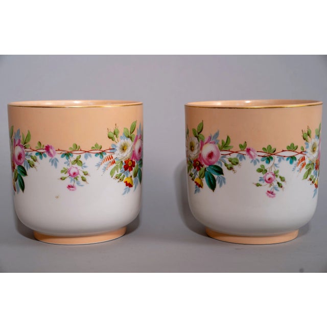 Mid 20th Century French Porcelain Pots - a Pair For Sale In Chicago - Image 6 of 7