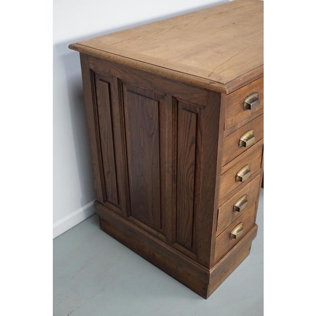 Wood French Oak Shop Counter / Desk or Kitchen Island, 1950s For Sale - Image 7 of 15