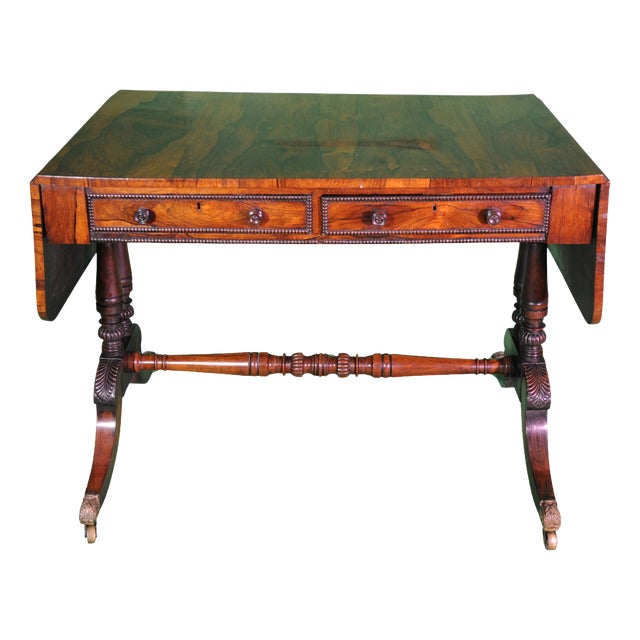 Empire Game Table with Claw Feet, 1860 For Sale