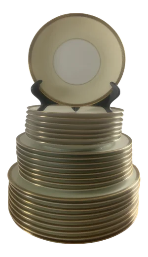 Greek Key Rimmed China by Noritake
