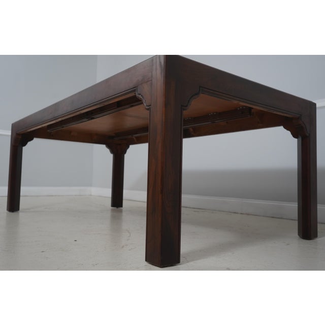 Wood Baker Oak Dining Table With Two Leaves For Sale - Image 7 of 16