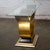 Late 20th Century Art Deco Revival to Postmodern Sofa or Console Table Geometric Gold and Silver Leaf Base For Sale - Image 4 of 18