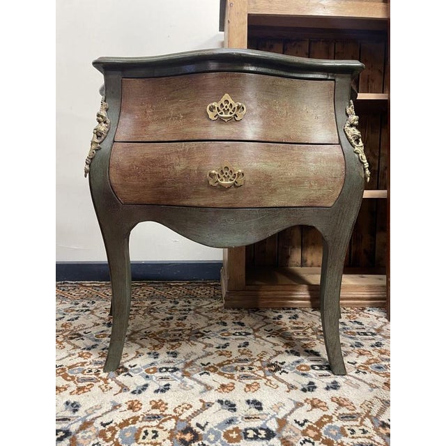 Painted Bombe Chest of Drawers For Sale - Image 4 of 8