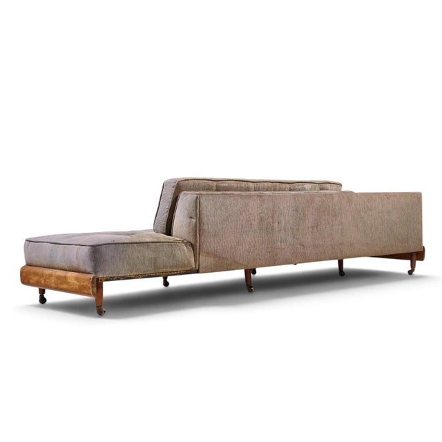 Mid 20th Century Adrian Pearsall for Craft Associates 2300-S Mid Century Walnut Boomerang Sofa For Sale - Image 5 of 9